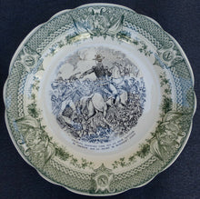 Load image into Gallery viewer, Vintage French 12pc Cabinet Plate Set Napoleon Military Theme Sarreguemines 7.5"