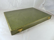 Load image into Gallery viewer, ART DECO French Dessert Set 36 pieces Bakelite Gilded Metal Table BOX 1930
