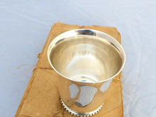 Load image into Gallery viewer, Antique French Sterling Silver Wine Julep Tumbler Timbale Pearls Chains RAVINET