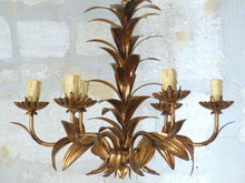 Load image into Gallery viewer, HANS KOGL Style Leaf Ceiling Light 70's Hollywood Regency Mid Century Chandelier