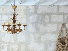 Load image into Gallery viewer, HANS KOGL Style Leaf Ceiling Light 70's Hollywood Regency Mid Century Chandelier