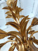 Load image into Gallery viewer, HANS KOGL Style Leaf Ceiling Light 70's Hollywood Regency Mid Century Chandelier