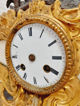 Load image into Gallery viewer, 16" Gorgeous Antique French Spelter Gilded Bronze Clock 19TH Paris Rococo Angel