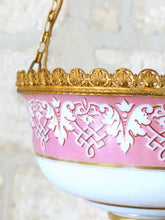 Load image into Gallery viewer, Gorgeous French Church Bronze Porcelaine Chandelier Religious 19TH Rare Ceiling