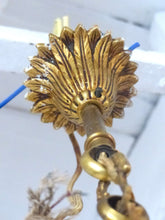 Load image into Gallery viewer, 1930 Gorgeous Antique French Bronze RARE Cobalt Porcelain Chandelier Louis XVI