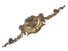 Load image into Gallery viewer, 19TH Antique French Gilded Bronze Shell Pediment 16&quot; Hardware Salvage 205
