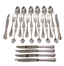 Load image into Gallery viewer, CHRISTOFLE SPATOURS Table Dinner set 6 Place settings 24pcs MINT Silverplated #2
