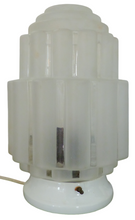 Load image into Gallery viewer, Gorgeous Antique French Skyscraper ART DECO Lamp or Ceiling- Molded Glass