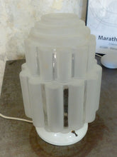 Load image into Gallery viewer, Gorgeous Antique French Skyscraper ART DECO Lamp or Ceiling- Molded Glass