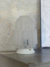 Load image into Gallery viewer, Gorgeous Antique French Skyscraper ART DECO Lamp or Ceiling- Molded Glass