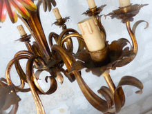 Load image into Gallery viewer, OMG Large Chandelier Ceiling 70's Sunflower Hollywood Regency Mid Century KOGL