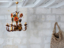 Load image into Gallery viewer, OMG Large Chandelier Ceiling 70's Sunflower Hollywood Regency Mid Century KOGL