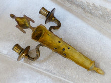 Load image into Gallery viewer, Gorgeous Set 4x Antique Gilded Bronze Wall light Sconce 1920 RAM theme Louis XVI