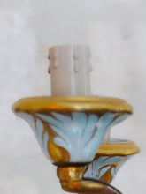 Load image into Gallery viewer, SEVRES French Mid-Century Bronze 9 Fires Chandelier Gilded Porcelain - Louis XV