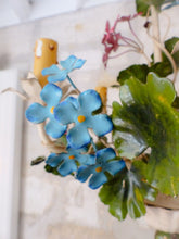 Load image into Gallery viewer, Charming Florentine Chandelier Enameled Metal Tole Flowers 50's Italian Ceiling
