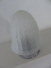Load image into Gallery viewer, Gorgeous Vintage French ART DECO Lamp or Ceiling- Frosted white Glass 1950