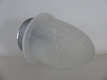 Load image into Gallery viewer, Gorgeous Vintage French ART DECO Lamp or Ceiling- Frosted white Glass 1950