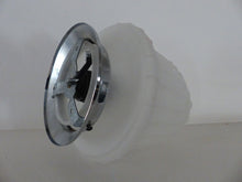 Load image into Gallery viewer, Gorgeous Vintage French ART DECO Lamp or Ceiling- Frosted white Glass 1950