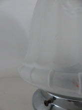 Load image into Gallery viewer, Gorgeous Vintage French ART DECO Lamp or Ceiling- Frosted white Glass 1950