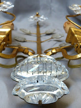 Load image into Gallery viewer, BANCI Large French Mid-Century Gilt Bronze Wall Light Sconce Chandelier Baguès