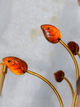 Load image into Gallery viewer, BANCI Firenze Gorgeous Mid-Century Gilt Iron Chandelier Floral Crystal 5 Fires
