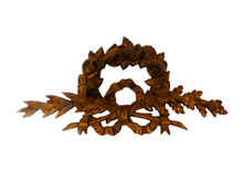Load image into Gallery viewer, 19TH XL large Antique French Gilded Bronze Pediment Hardware Furniture Salvage x