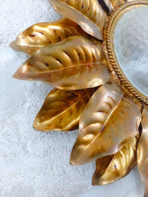 Load image into Gallery viewer, 22" Large Mid Century Gilded Foliage Wall Light Ceiling Sunburst BANCI Style