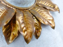 Load image into Gallery viewer, 22" Large Mid Century Gilded Foliage Wall Light Ceiling Sunburst BANCI Style