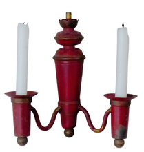Load image into Gallery viewer, French Antique Wall Light Sconce Painted Tole 19TH Directoire Empire Candlestick