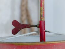 Load image into Gallery viewer, French Antique Ceiling Red Painted Tole Empire 19TH Directoire Bouillotte