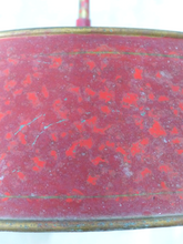 Load image into Gallery viewer, French Antique Ceiling Red Painted Tole Empire 19TH Directoire Bouillotte