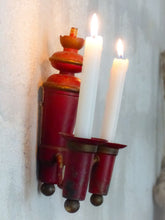 Load image into Gallery viewer, French Antique Wall Light Sconce Painted Tole 19TH Directoire Empire Candlestick