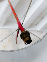 Load image into Gallery viewer, French Antique Ceiling Red Painted Tole Empire 19TH Directoire Bouillotte