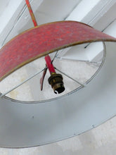 Load image into Gallery viewer, French Antique Ceiling Red Painted Tole Empire 19TH Directoire Bouillotte