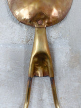 Load image into Gallery viewer, Gorgeous 1950 Wall Light Brass Rooster Atelier Cerenne of Vallauris Modernist