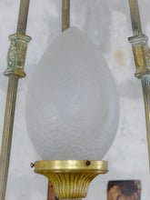 Load image into Gallery viewer, Antique French 6 Arms Church Religious Ormolu Bronze Chandelier Ceiling 19TH