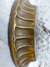 Load image into Gallery viewer, Gorgeous PAIR Mid-century Gilded Bronze Diamond Glass Ceiling Wall Light 1970