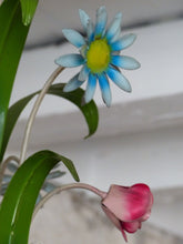 Load image into Gallery viewer, 60's Charming Florentine Chandelier Enameled Metal Tole Flower Italian Ceiling 2