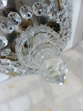 Load image into Gallery viewer, Gorgeous Vintage French Empire Ceiling D: 8" Gilded Brass & Prisms Crystal 50's