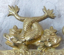 Load image into Gallery viewer, Antique FRENCH Pair Gilded Bronze Wall Light Sconce Candlestick 19TH Dolphins