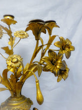 Load image into Gallery viewer, Gorgeous Antique French Candelabra Candlestick Blue Sevres gilded Bronze 19TH