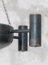 Load image into Gallery viewer, 19TH French Antique Quinquet Chandelier 6 Light Painted Bronze Empire Directoire