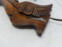 Load image into Gallery viewer, Pair Vintage French Carved Wood Gothic Chimera Wall Light Sconce Gargoye #6