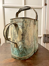 Load image into Gallery viewer, 20th Century French Watering Can with Green patina / Ancien Arrosoir Garden Zinc
