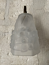 Load image into Gallery viewer, Antique Wall Light Sconce ART DECO Thick Molded Glass signed ROS Bronze 1930
