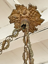 Load image into Gallery viewer, 1900 Gorgeous Antique French Alabaster Pendant Chandelier Ceiling Gilded Bronze