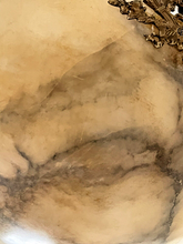 Load image into Gallery viewer, 1900 Gorgeous Antique French Alabaster Pendant Chandelier Ceiling Gilded Bronze