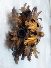 Load image into Gallery viewer, BANCI Mid Century Murano Ceiling Wall Light Gilded Tole Chandelier BAGUES Style*