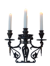 Load image into Gallery viewer, Gorgeous Antique Gothic French Centerpiece Candlestick Metal Candelabra end 19TH