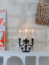 Load image into Gallery viewer, Gorgeous Antique Gothic French Centerpiece Candlestick Metal Candelabra end 19TH